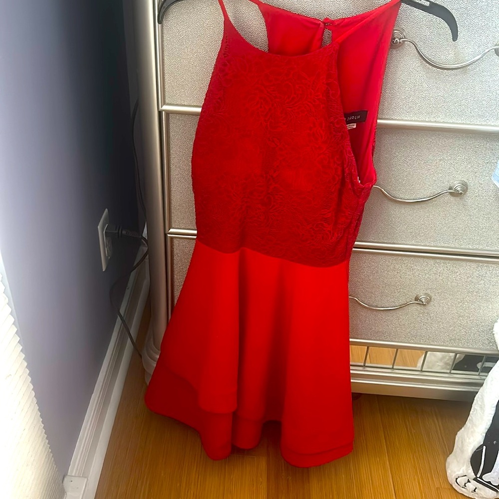 Red homecoming dress